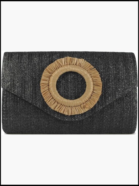 Handbags - Straw Clutch Purse Women Summer Beach Bag Envelope Evening Handbag Formal Party